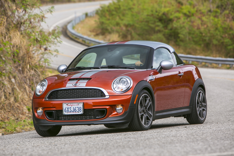2014 Mini Cooper Coupe Front Three Quarters In Motion
