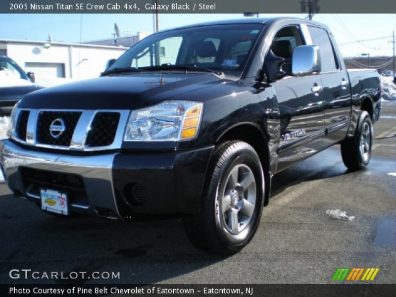 2005 Nissan Titan SE Crew Cab 4x4 in Galaxy Black. Click to see large ...