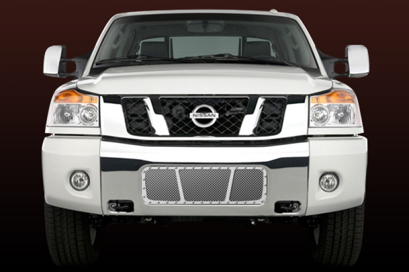 bumper grille chrome view all nissan titan front grills all nissan ...