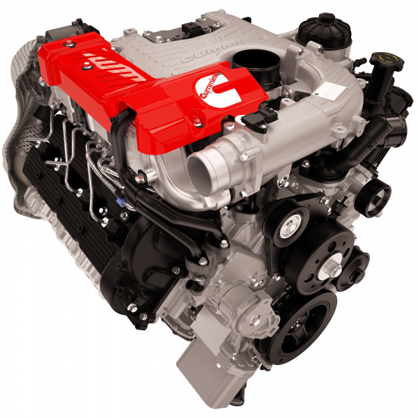 2016 Nissan Titan XD Cummins V8 diesel engine press photo