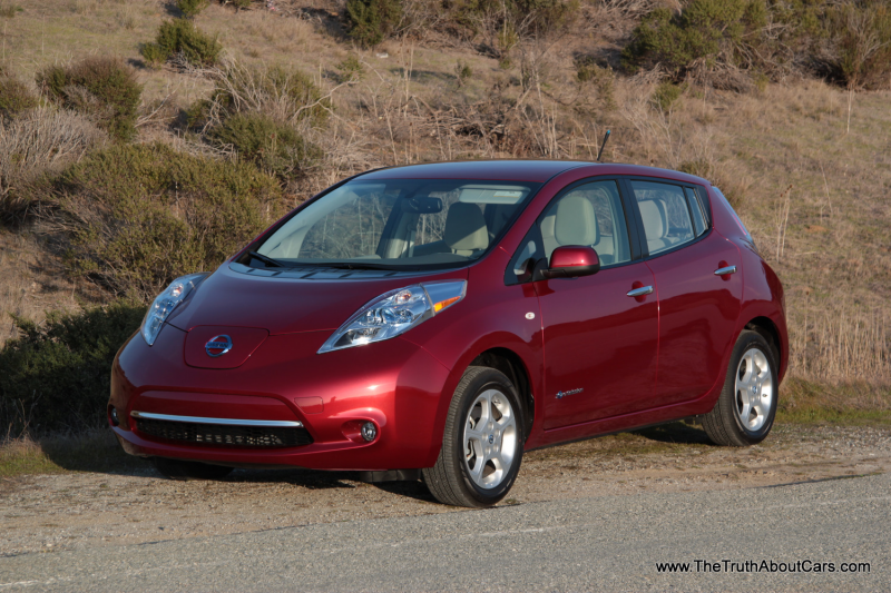 2012 Nissan Leaf, Exterior, front 3/4, Photography Courtesy of Alex L ...