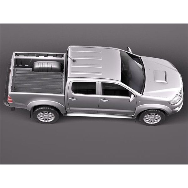 Toyota Hilux 2012 Crew Cab 3D Model