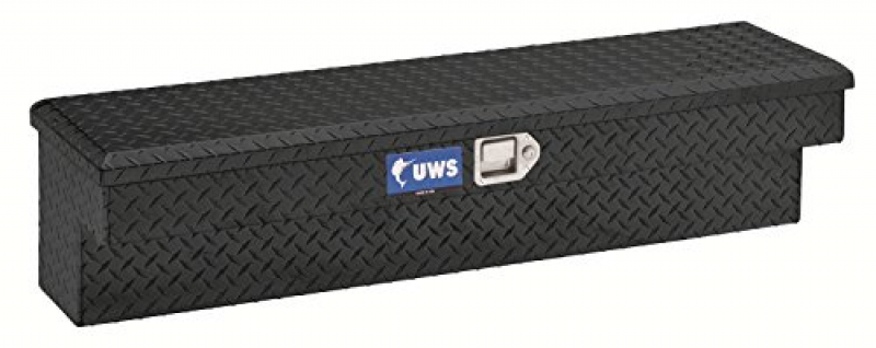 UWS TBSM-36-BLK Black 36" Single Lid Side Mount Tool Box with 2 Padded ...