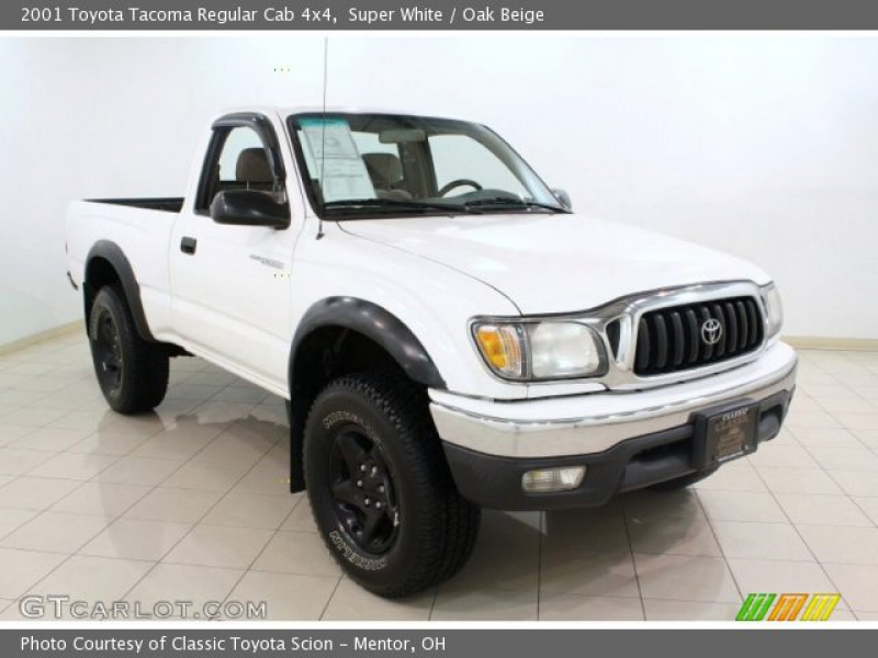 2001 Toyota Tacoma Regular Cab 4x4 in Super White. Click to see large ...