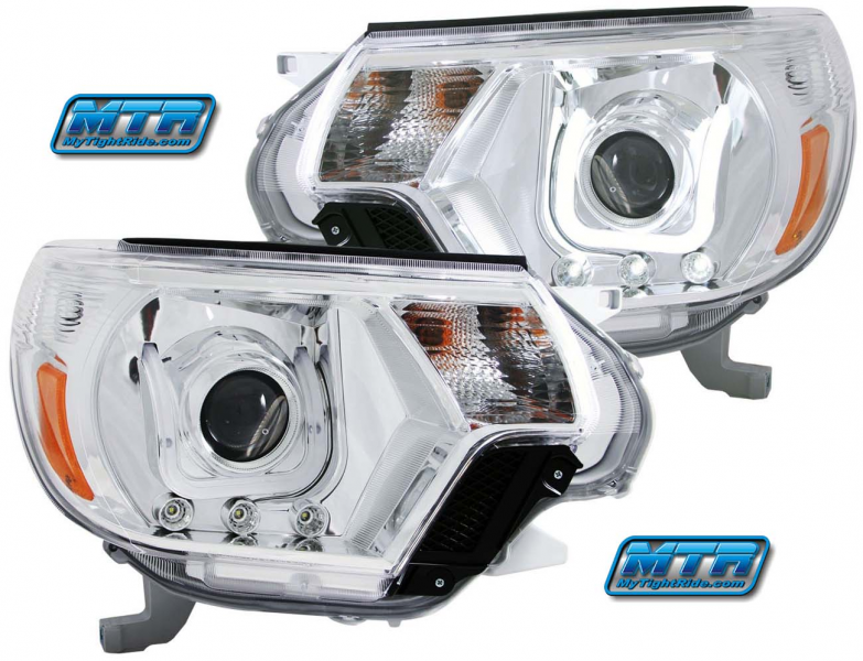 2012 2013 2014 Toyota Tacoma custom projector headlights with dual ...