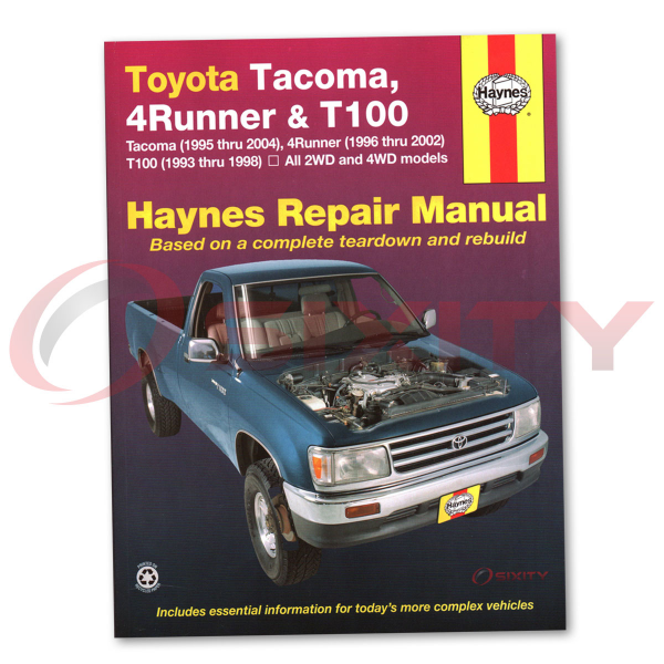 ... Toyota Tacoma 95-04 4Runner 96-02 T100 93-98 Repair Manual 92076 Shop