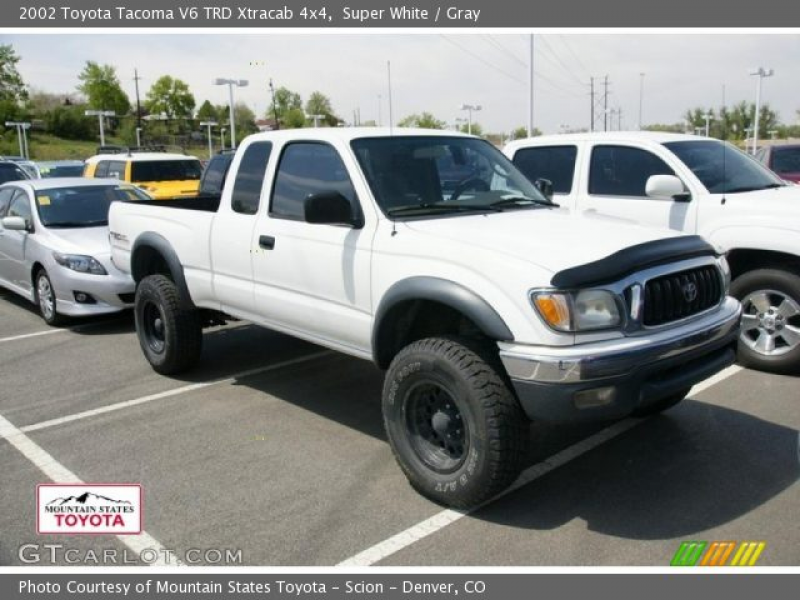 2002 Toyota Tacoma V6 TRD Xtracab 4x4 in Super White. Click to see ...