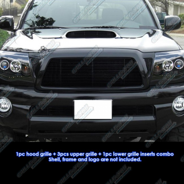 Home / 05-10 Toyota Tacoma TRD Sport Black Billet Grille Grill Combo ...
