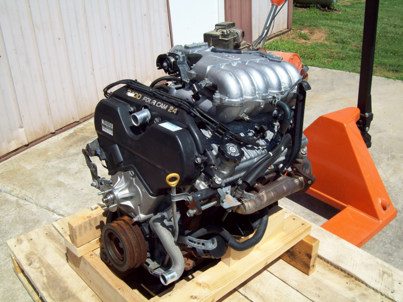 Toyota Tacoma 5VZFE Used Engine sitting on a pallet. All this engine ...