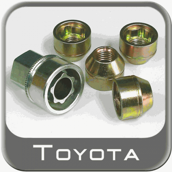 1995-2000 Toyota Tacoma Wheel Locks Zinc Finish w/Yellow Chromate ...