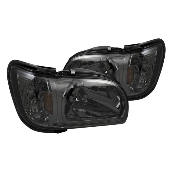 Spyder® - Smoke Euro Headlights with Black Trim Corner