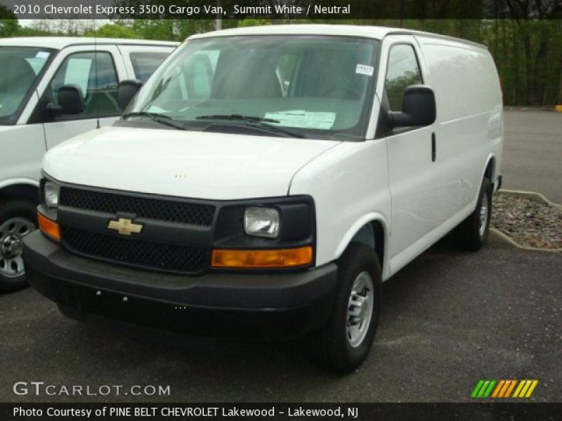 2010 Chevrolet Express 3500 Cargo Van in Summit White. Click to see ...