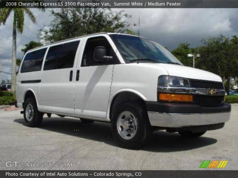2008 Chevrolet Express LS 3500 Passenger Van in Summit White. Click to ...