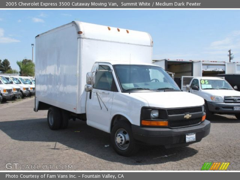 2005 Chevrolet Express 3500 Cutaway Moving Van in Summit White. Click ...