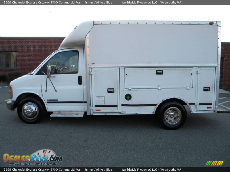 1999 Chevrolet Express Cutaway 3500 Commercial Van Summit White / Blue ...