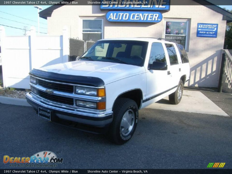 1997 Chevrolet Tahoe LT 4x4 Olympic White / Blue Photo #3