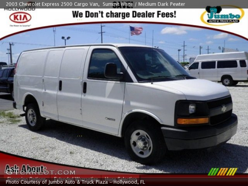 2003 Chevrolet Express 2500 Cargo Van in Summit White. Click to see ...