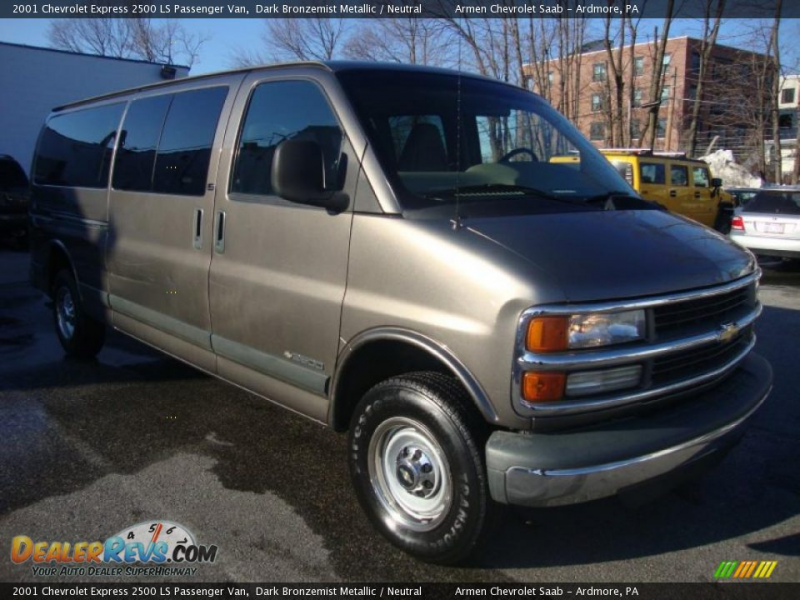 2001 Chevrolet Express 2500 LS Passenger Van Dark Bronzemist Metallic ...