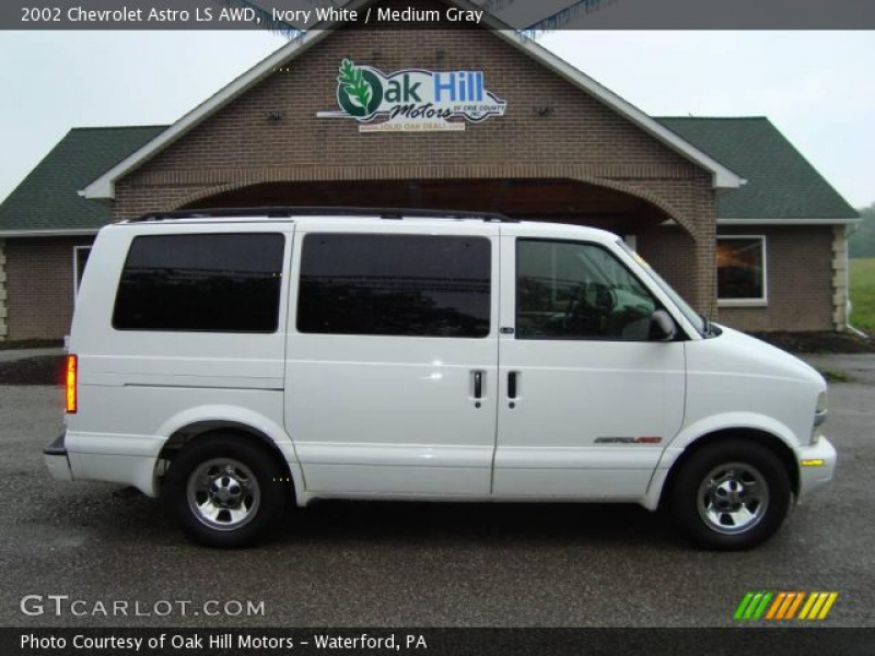 2002 Chevrolet Astro LS AWD in Ivory White. Click to see large photo.