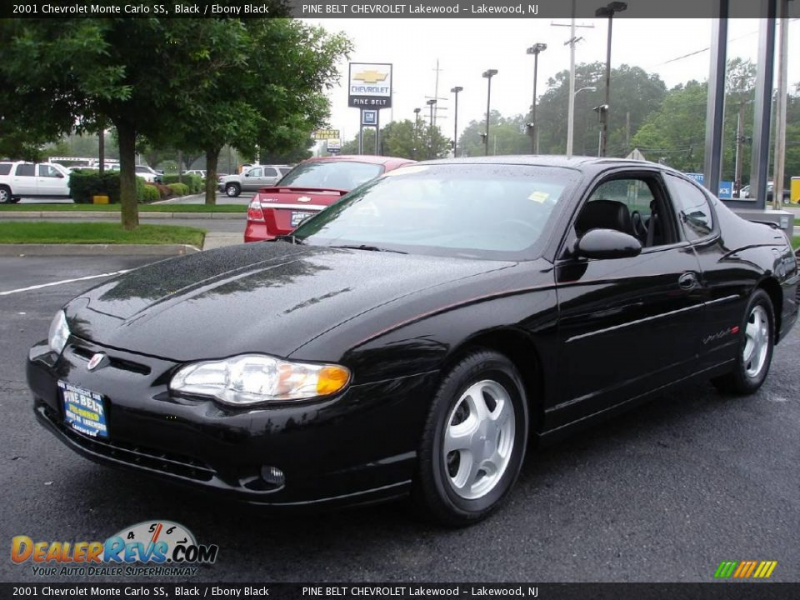 2001 Chevrolet Monte Carlo SS Black / Ebony Black Photo #1