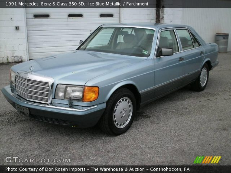 1991 Mercedes-Benz S Class 350 SD in Ice Blue Metallic. Click to see ...