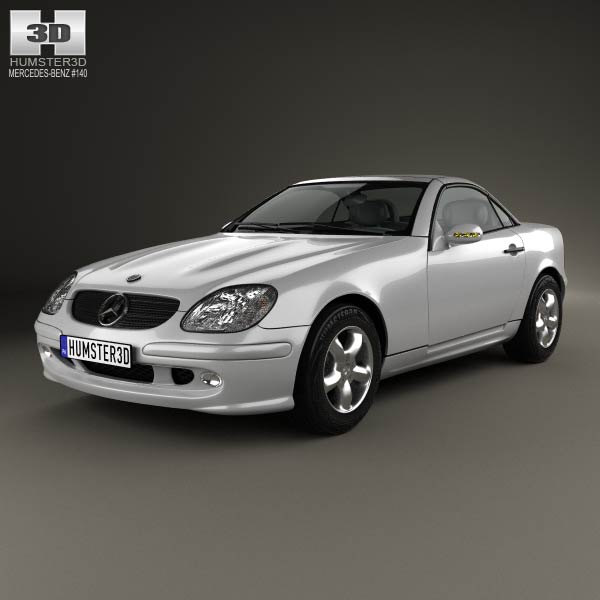 3D model of Mercedes-Benz SLK-Class 2000