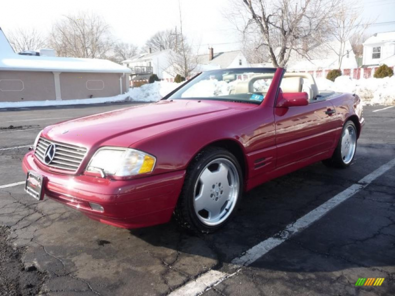 Red 1996 Mercedes-Benz SL-Class SL320 with Tan seats