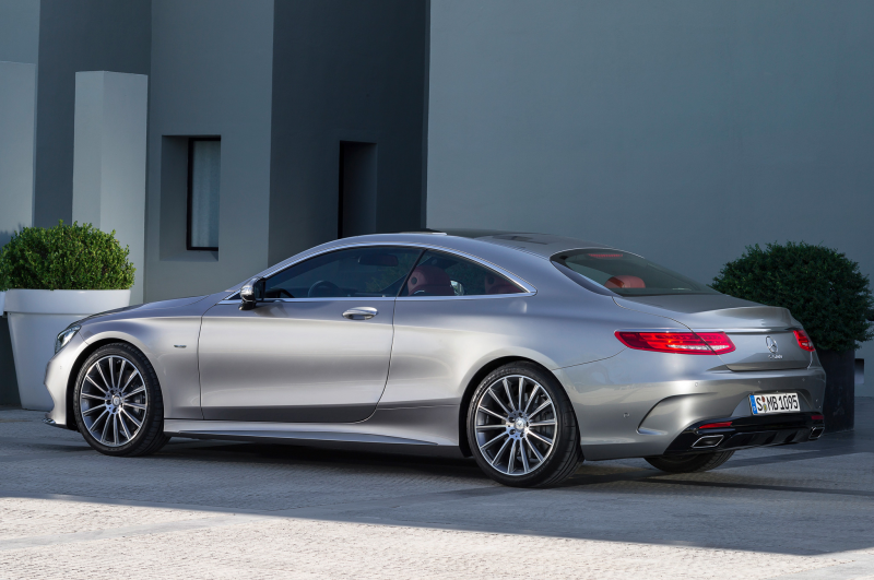 2015 Mercedes Benz S Class Coupe Rear Side View And House
