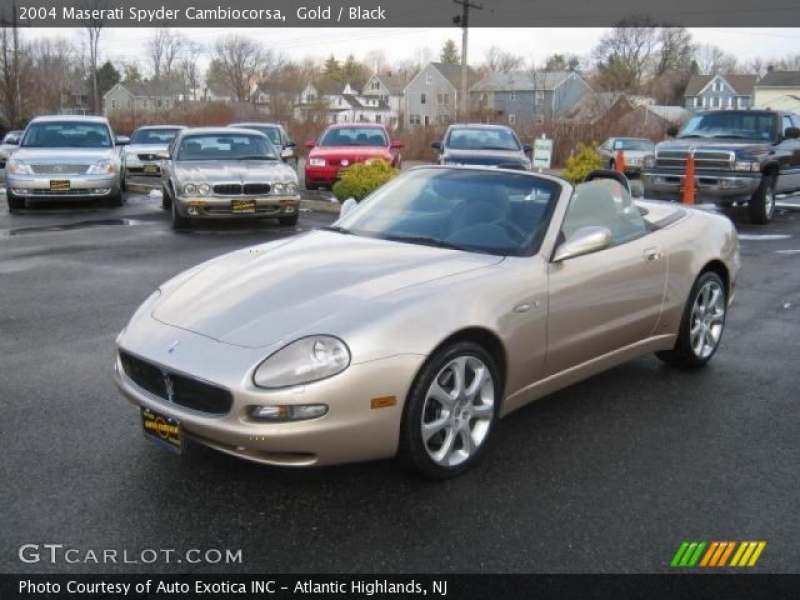 2004 Maserati Spyder Cambiocorsa in Gold. Click to see large photo.