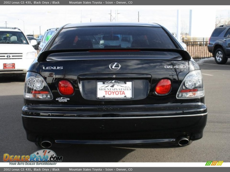 2002 Lexus GS 430 Black Onyx / Black Photo #3
