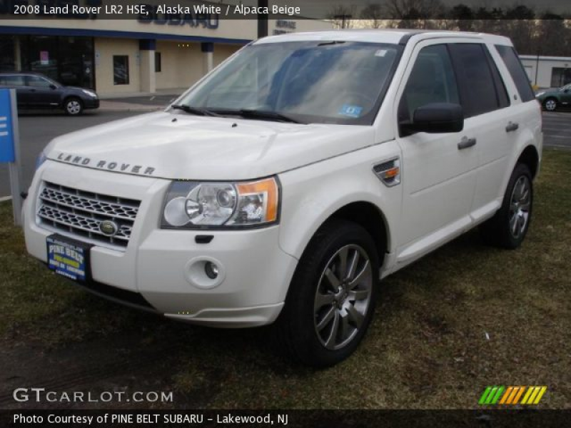 2008 Land Rover LR2 HSE in Alaska White. Click to see large photo.