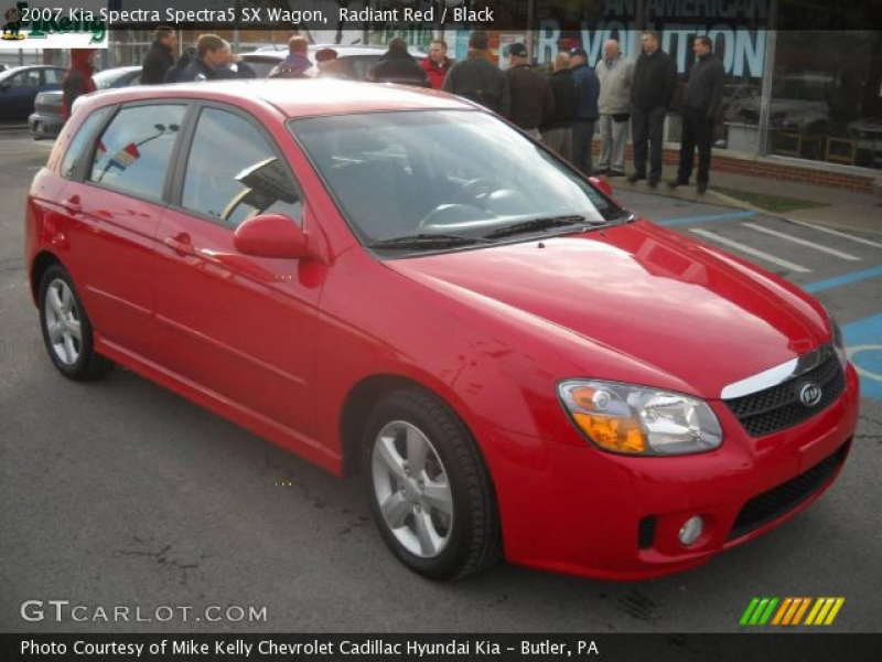 2007 Kia Spectra Spectra5 SX Wagon in Radiant Red. Click to see large ...