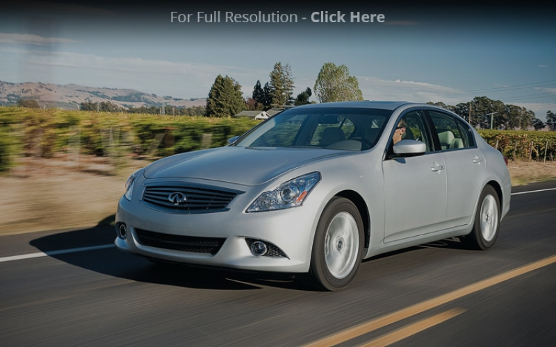 2011 infiniti G25 front three quarters in motion