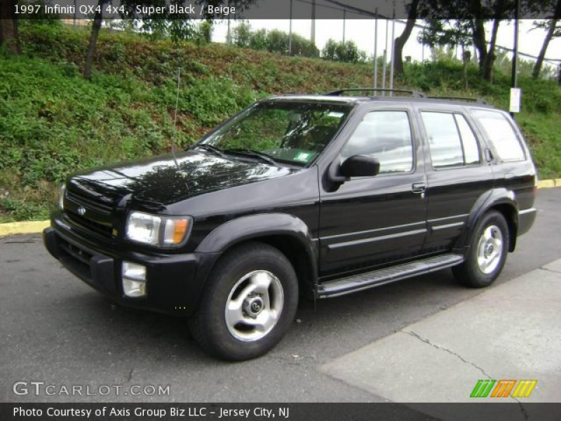 1997 Infiniti QX4 4x4 in Super Black. Click to see large photo.