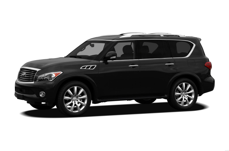 2012 Infiniti QX56 SUV Base 4dr 4x2 Exterior Front Side View
