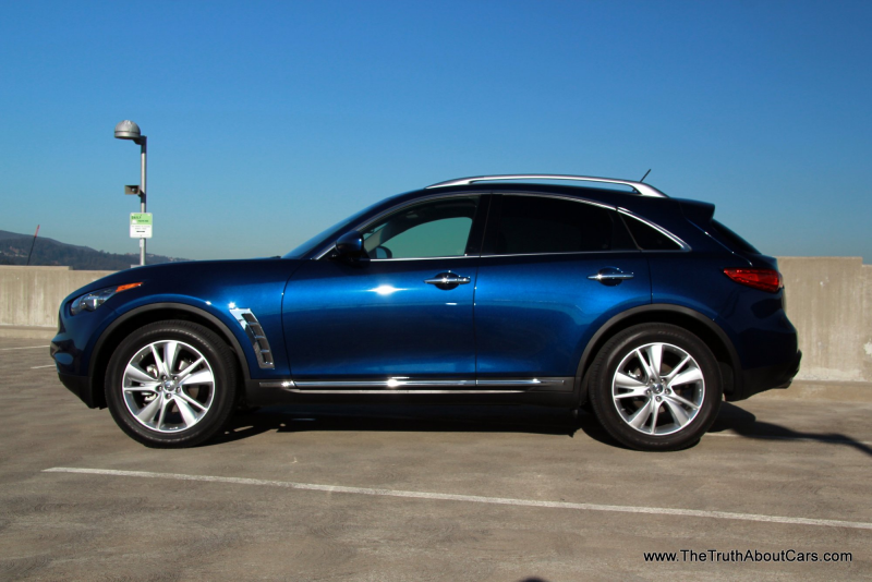 2013 Infiniti FX37, Exterior, side, Picture Courtesy of Alex L. Dykes