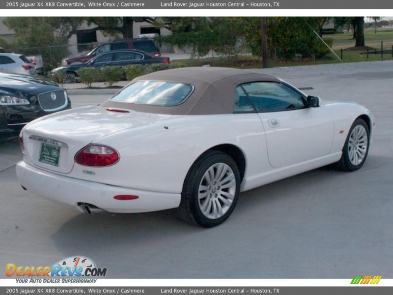 2005 Jaguar XK XK8 Convertible White Onyx / Cashmere Photo #11