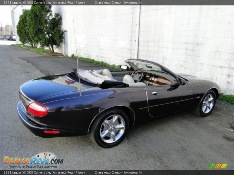 1998 Jaguar XK XK8 Convertible Amaranth Pearl / Ivory Photo #14