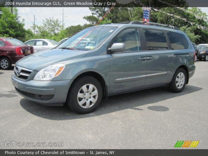 2008 Hyundai Entourage GLS in Green Meadow Gray. Click to see large ...