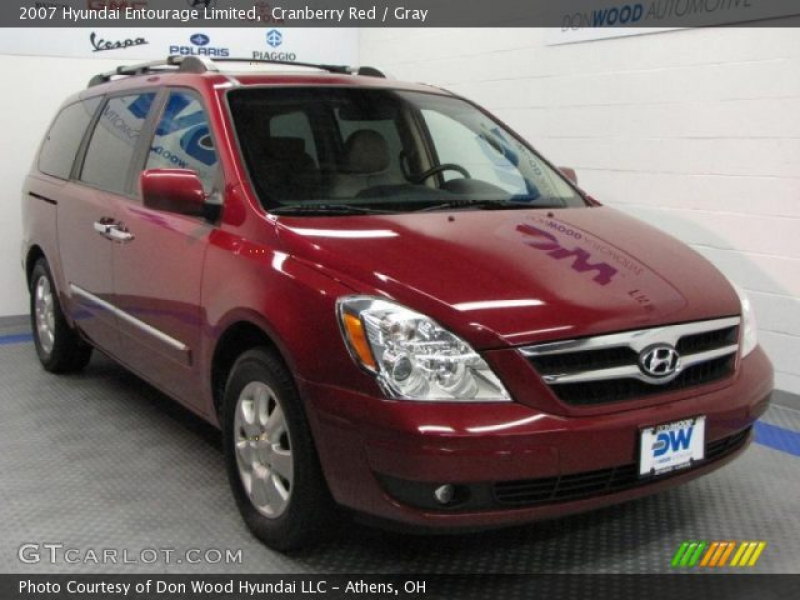 2007 Hyundai Entourage Limited in Cranberry Red. Click to see large ...
