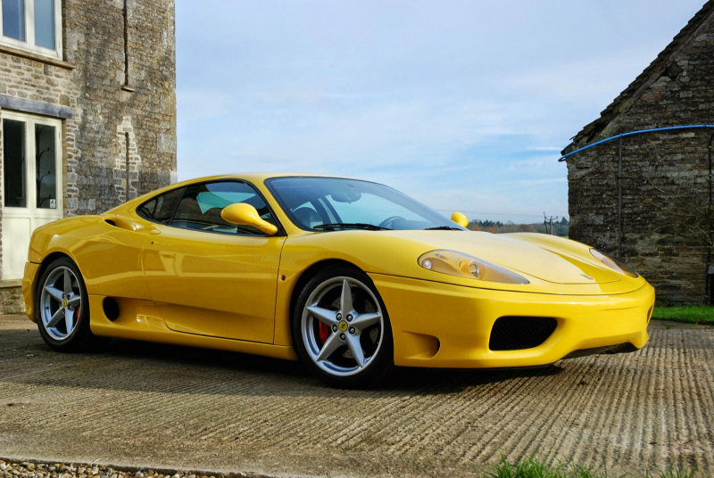 Yellow Ferrari 360 Modena 2001
