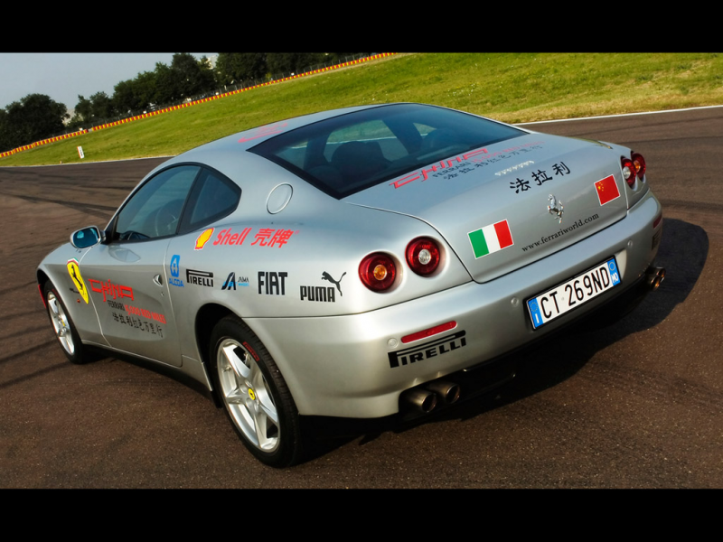 2005 Ferrari 612 Scaglietti - Tour of China - Silver - Rear Angle ...