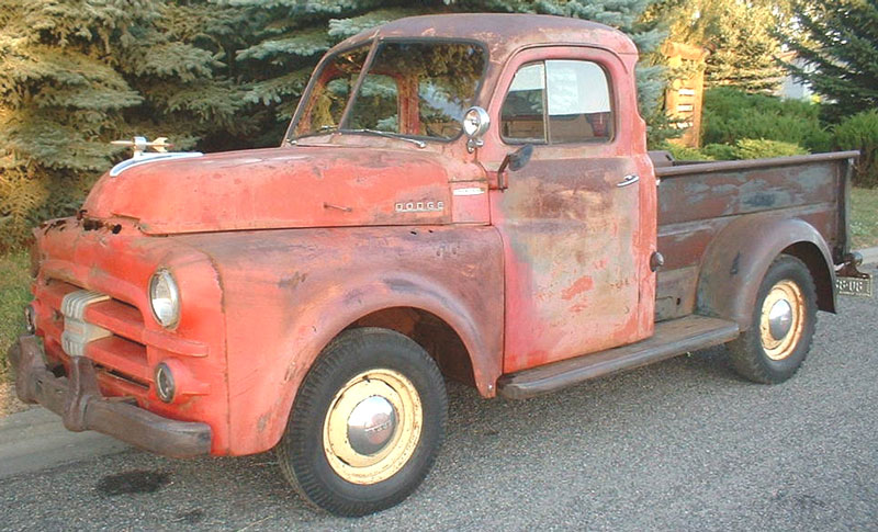 1952 Dodge Series B-3-B 1/2 ton Job-Rated 5 Window Pickup Truck Red ...