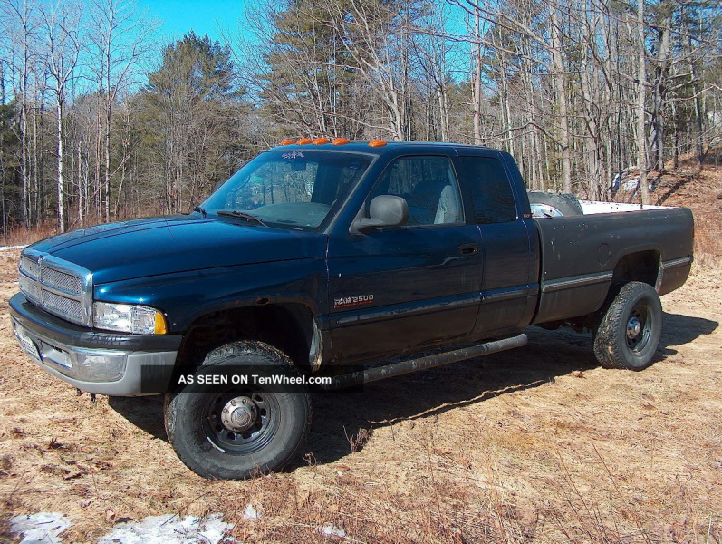 Dodge 2500 Slt Diesel 4x4 2001 Extended Cab Long Bed W / Extra Mounted ...