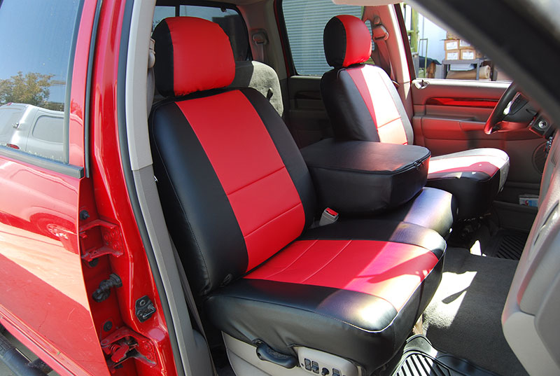Details about DODGE RAM 1500 2500 3500 2003-2012 S.LEATHER SEAT COVER ...