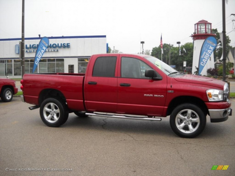 2007 Dodge Ram 1500 Big Horn Edition Quad Cab 4x4 in Inferno Red ...