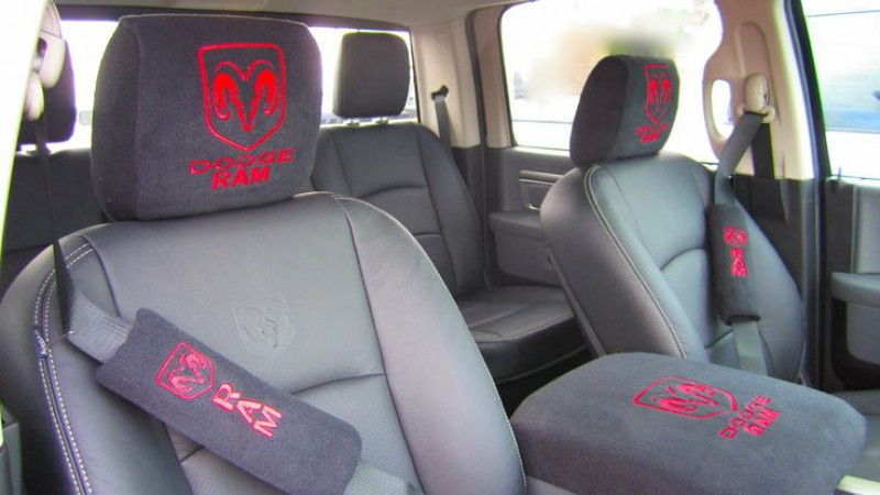 Center Console, Headrest & Seat Belt Covers Dodge Ram 2013 CC-27 3500 ...