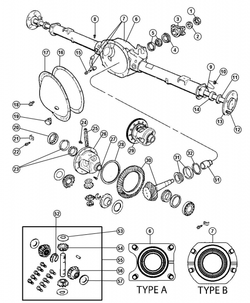 Axle Housing,Rear,With Differential Parts,Corporate 9.25 [DRB],DR 1,6