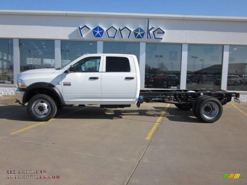 2011 Dodge Ram 4500 HD SLT Crew Cab 4x4 Chassis in Bright White ...