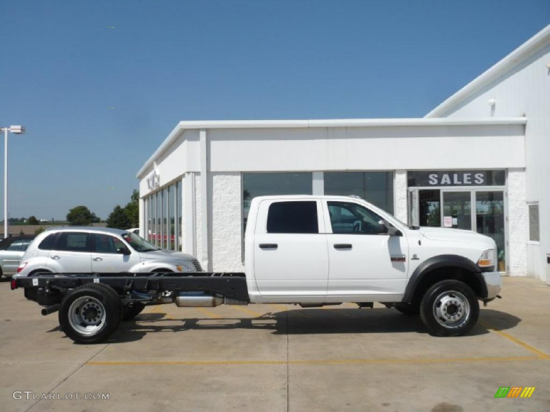 2011 Dodge Ram 4500 HD ST Crew Cab 4x4 Chassis - Bright White Color ...